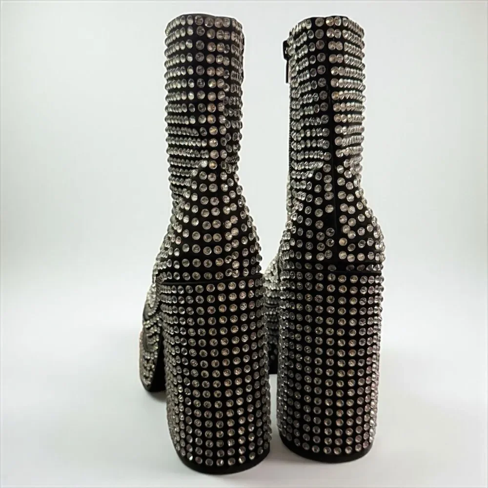 Steve Madden Cobra Platform Rhinestone Boots